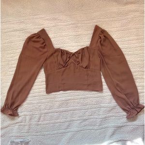 Crop top long sleeve